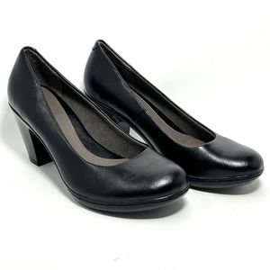 Eurosoft by Sofft Women's Size 7M Vella Black Pumps Round Toe Block Heel